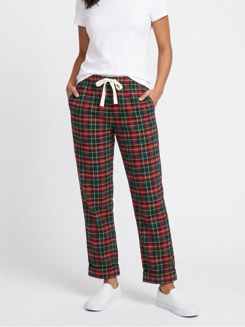 J. Crew Red and Green Plaid Flannel Pajama Pants Sz-XS. X20
